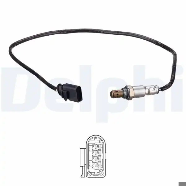 DELPHI ES21161-12B1 | Lambda Sensörü VW Golf 7-8/Polo/T-Roc/A3/A1/A4 1.0 TSI-1.5 TSI 17= Arka
