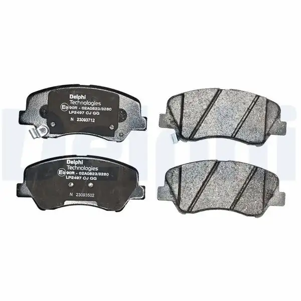 DELPHI LP2497 | Fren Balata Ön Hyundai Accent Blue/i20/Kia Rio/Cerato 133mm