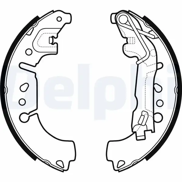 DELPHI LS2135 | Pabuclu Arka Fren Balatası Fiat Egea 1 3d 1 4 1 6 500l 0 9 1 3d