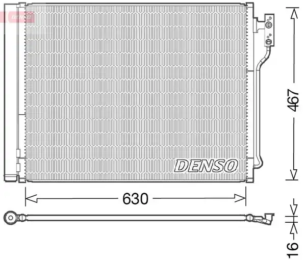 Denso Dcn05031 Klima Radyatörü Bmw F07 F10 F10 LCI F11 F11 LCI F18 LCI N20b20a N20b20b N20b16a