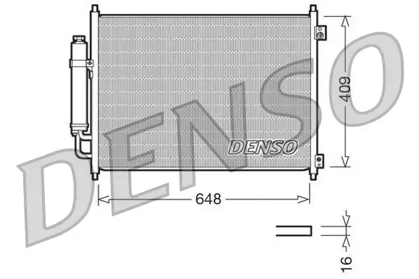 Denso Dcn46001 Klima Radyatörü Nissan X-Trail Benzinli Dizel 2007