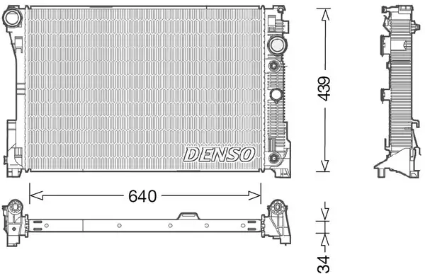 Denso Drm17048 Mercedes X204 W204 C218 W212 C207 2008 2017 Radyatör Otom. 5 Vıt