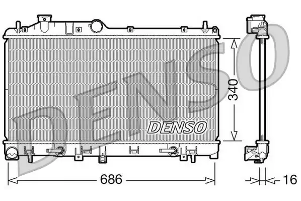 DENSO DRM36009 | Su Radyatörü-(Otom.)-(Subaru Legacy 05 / 2.0)