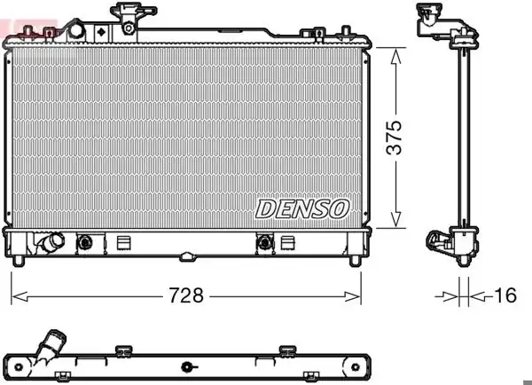 DENSO DRM44029 | Su Radyatörü Mazda 6 02-07