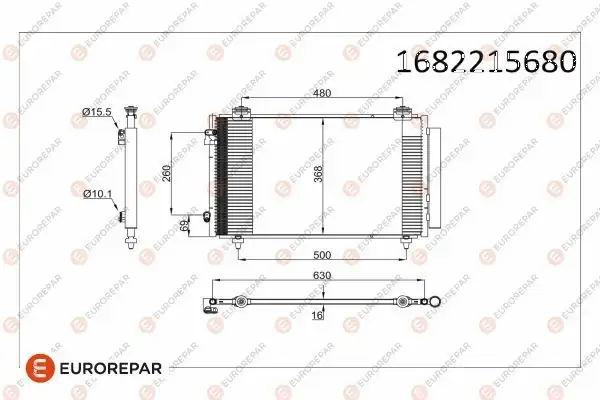 Eurorepar 1682215680 Erp Klima Radyatörü Toyota Corolla E12