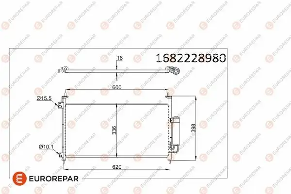 Eurorepar 1682228980 Klima Radyatörü Honda Civic VIII Hatchback Fn_ FK
