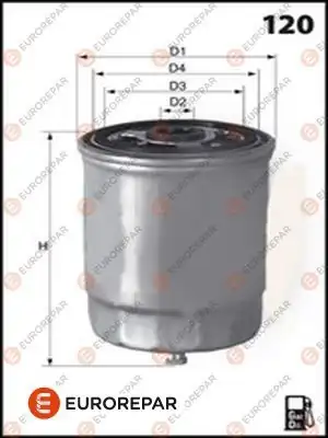 EUROREPAR E148097 | Mazot Filtresi Boxer 2.5 Dız. 96 -
