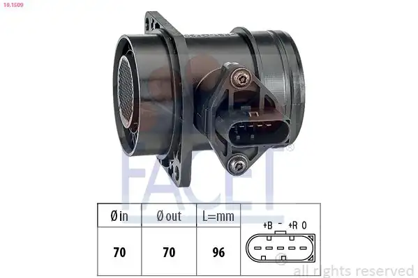 FACET 10-1509 | Hava Debimetresi Golf IV V Jetta T5 1 9 2 0 TDI