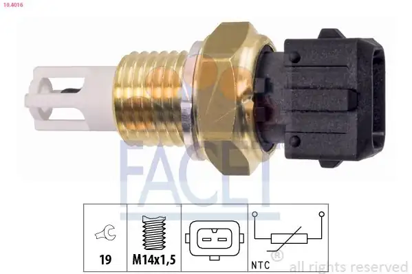 FACET 10.4016 | Hava Sıcaklık Sensörü Fiat Brava Bravo Marea Palio Tempra Tipo Ford Escort Iveco Daily Alfa Romeo 155