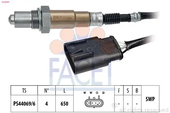 FACET 10.8207 | Oksijen Sensörü 500 500C Panda Lancıa Ypsılon 0.9 1.2