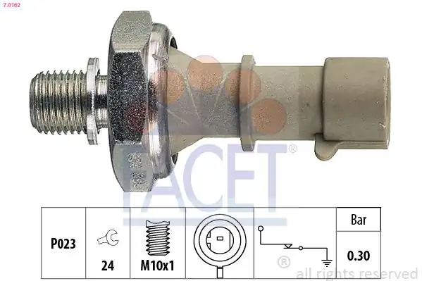 FACET 7-0162 | Yağ Basınç Müşürü Gri Astra G Astra H Z16xep 1615765