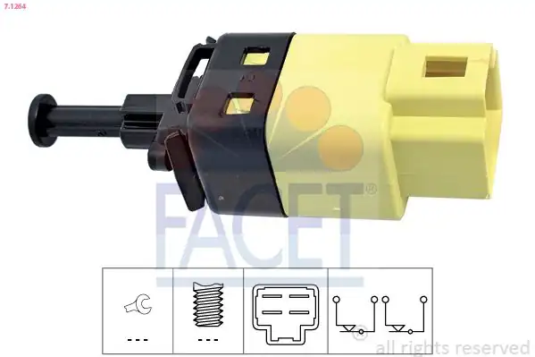 FACET 7-1264 | Fren Lambası Şalteri Mokka Aveo Lacetti 1617667