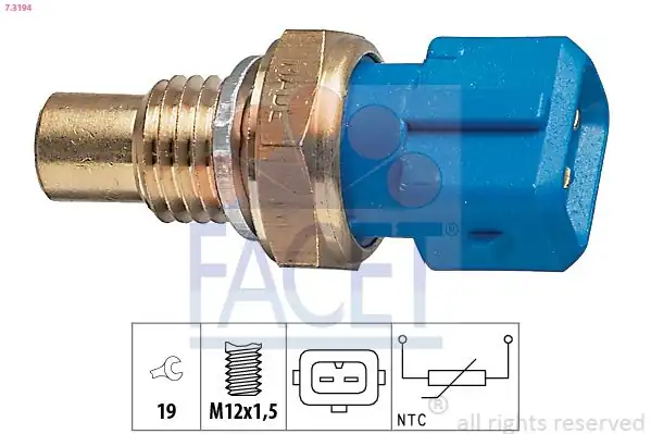 FACET 7-3194 | Motor Isı Sıcaklık Müşürü Aveo 05 Spark M300 1 2