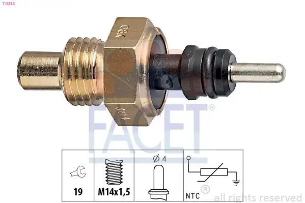 FACET 7-3214 | Hararet Müşürü 190 W201 85 93 W124 88 93 W140 93 98 W463 90 97