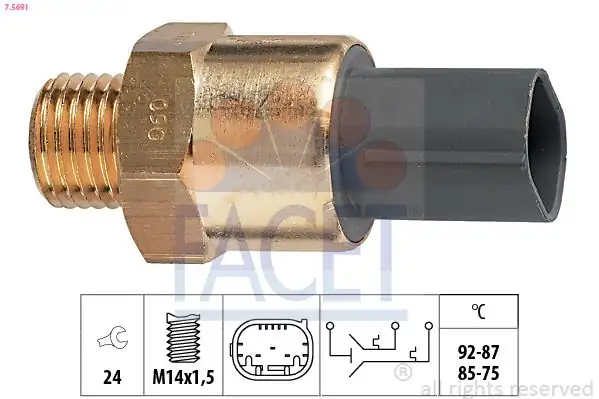 FACET 7-5691 | Hararet Müşürü Bmw E36 M43 M44