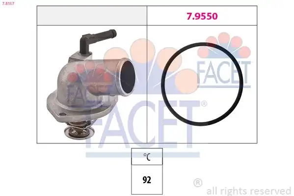 FACET 7-8157 | Termostat Opel Astra G Corsa C Vectra B C 1 4 1 6 16v 1535356
