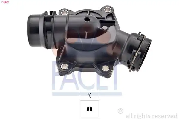 FACET 7.8429 | Termostat BMW M57 D25 D30 E53 E46 E39 E38 306D1 Range Rover 3.0 Td6