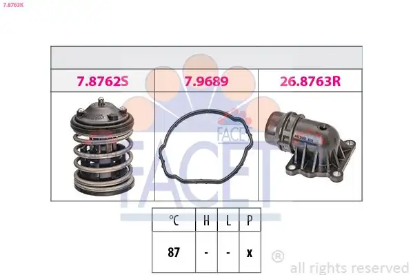 FACET 7-8763K | Termostat N 47 N 57 Yuvalı Contalı 1091421