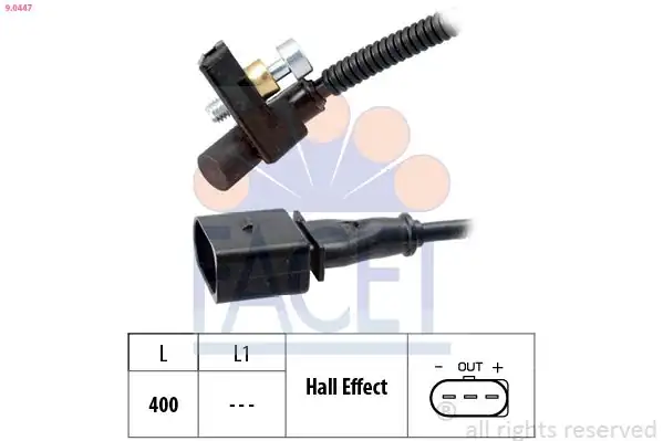 FACET 9-0447 | Krank Devir Sensörü Polo Fabia Roomster 1 6 16v BBY