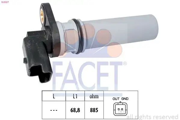 FACET 9.0537 | Şanzıman Hız Sensörü Easytronıc Astra H Corsa D