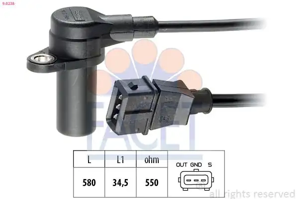 FACET 90238 | Krank Mil Sensörü Opel Astra G X14xe X16xel Astra F G Zafira 16 16v