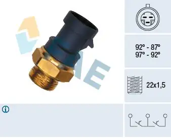 FAE 37910 | Fan Müşürü Fiat Tempra/Tipo/Uno/Palio/Marea/Ducato/Dogan/Kartal/Sahin 87-92°C