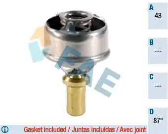 FAE 5202887 | Termostat (89°) R9 R11 R21 Concorde Clio I