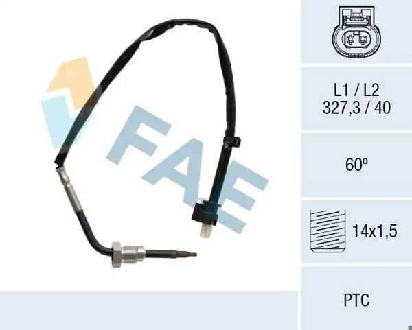 FAE 68027 | Egzoz Sıcaklık Sensörü Mercedes W204/W212/W218/W639/W906