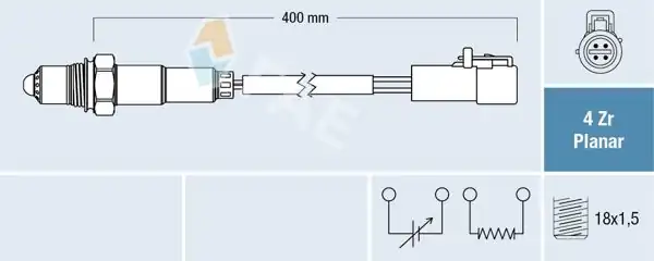 FAE 77253 | Egzos Hego Sensörü Ford Fiesta 02-08 Focus Bm 02-