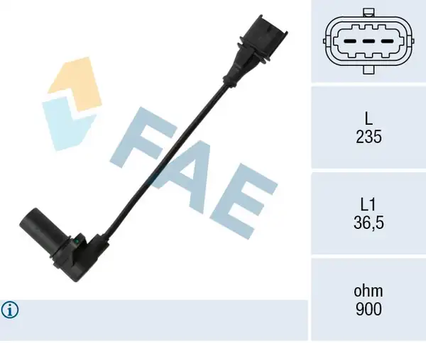 FAE 79068 | Krank Devir Sensörü Opel Astra H Z17dtl Z17dth