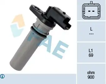 FAE 79256 | Şanzıman Hız Sensörü Opel Astra H/Corsa D Easytronic Fiat Bravo II/Grande Punto/Evo/Fiorino