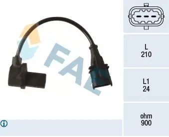FAE 79481 | Krank Mili Sensörü Kısa Kablolu Iveco Eurocargo İ III IV V 00 20