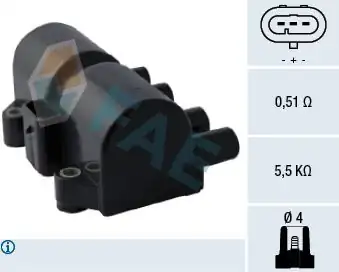 FAE 80317 | Ateşleme Bobini Chevrolet Aveo Kalos 1 2 1 4 8v