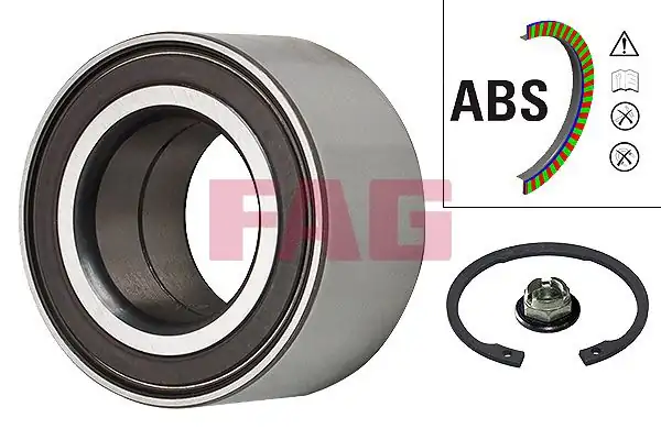 FAG 713678100 | Teker Rulmanı Ön Ford Fiesta Cb1 V Cbk Focus Cak B Max Courier ABS