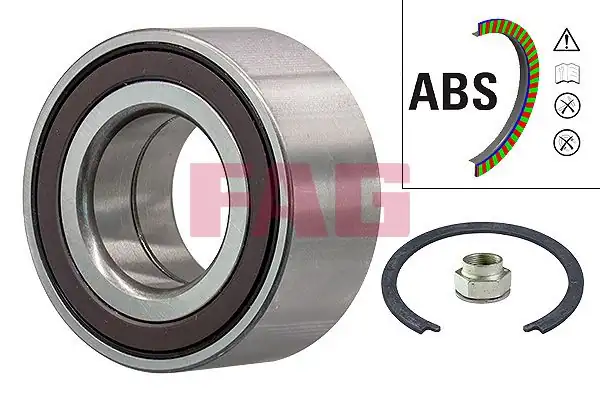 FAG 713690810 | Aks Rulmanı Ön ABS li 48 Kutup Aktif Sensörlü Fiat Stilo 2 4 20v Doblo Linea 1 6 ABS li