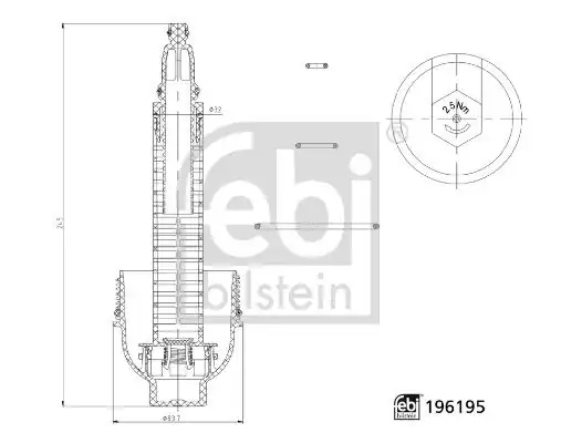 Febi Bilstein 196195 Yağ Filtre Kapağı Bmw M57n M57n2 X5 X6 E90 03