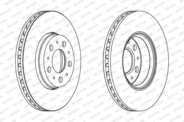 FERODO DDF1163C | Fren Diski Ön Havalı 285 5 mm Volvo S60 S80 V70 Xc70 99 09 1 Adet