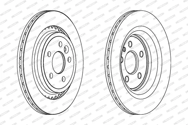 FERODO DDF1681C | Disk Arka Volvo S60 S80 V60 V70 Xc70 07 1 Adet