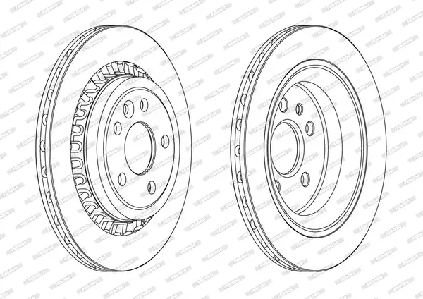 FERODO DDF1802C | Disk Arka Volvo Xc60 09 17 302 mm 1 Adet