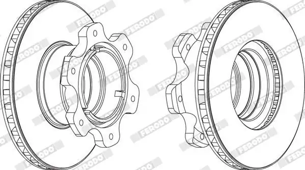 FERODO FCR208A | Fren Disk Aynası 668 Arka Varıo D304 ABS 1 Adet
