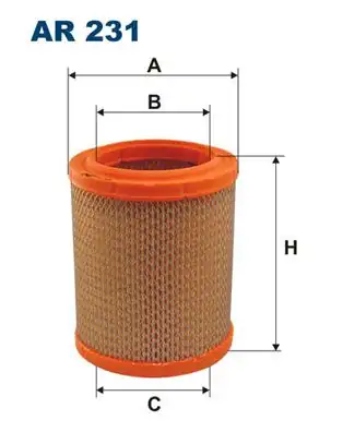 FILTRON AR231 | Hava Filtresi Fiat Panda Regata Uno 1 3 86 92 1 5 82 89
