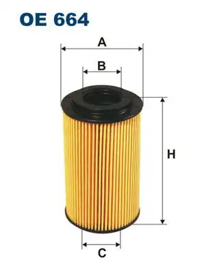FILTRON OE664 | Yağ Filtresi Porsche 911 97 08 Boxster 96 09 Cayenne 02 07 Cayman 06 12 1704669