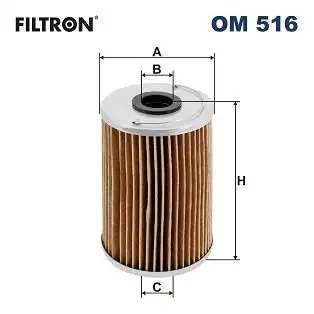 FILTRON OM516 | Yağ Filtresi Mercedes Unımog Om364 Om354 Om366 Om357 Om314
