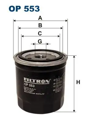 FILTRON OP553 | Yağ Filtresi Peugeot Citroen 1506406