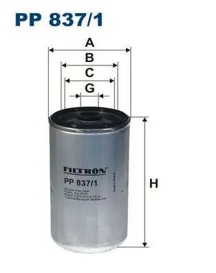 FILTRON PP837-1 | Yakıt Filtresi Man Mercedes Benz