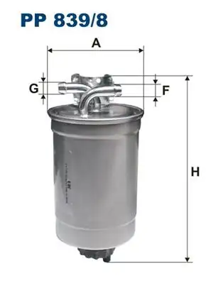 FILTRON PP839-8 | Yakıt Filtresi Audi A2 1 2tdi 1 4tdi 01 05 Audi A2 1 2 TDI 01 05 1 4 TDI 00 05