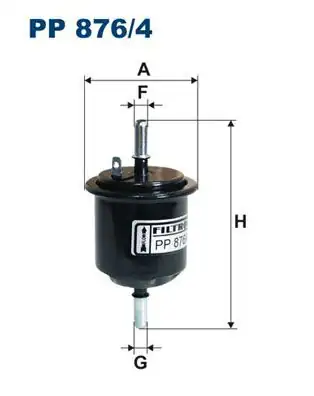 FILTRON PP876-4 | Benzin Filtresi Accent II 1 3 1 5 1 6 Fişli