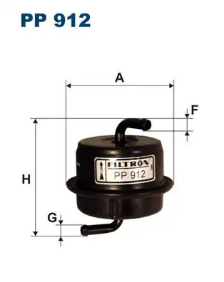 FILTRON PP912 | Yakıt Filtresi Suzuki Swift II Sedan 1.3 89-95 1.6 90-01 Subaru Justy II 1.3 4X4