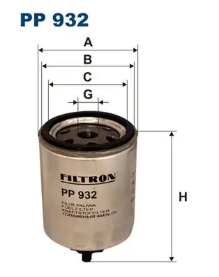FILTRON PP932 | Yakıt Filtresi Laguna İ Traffic İ Master S40 V40 1 9 2 2 91 1506423
