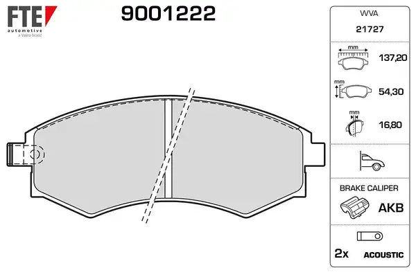 FTE 9001222 | Ön Fren Balatası Hyundai Elantra 90 97 Sonata 90 98 Coupe 96 98 Musso 99 04 Korando 99 04